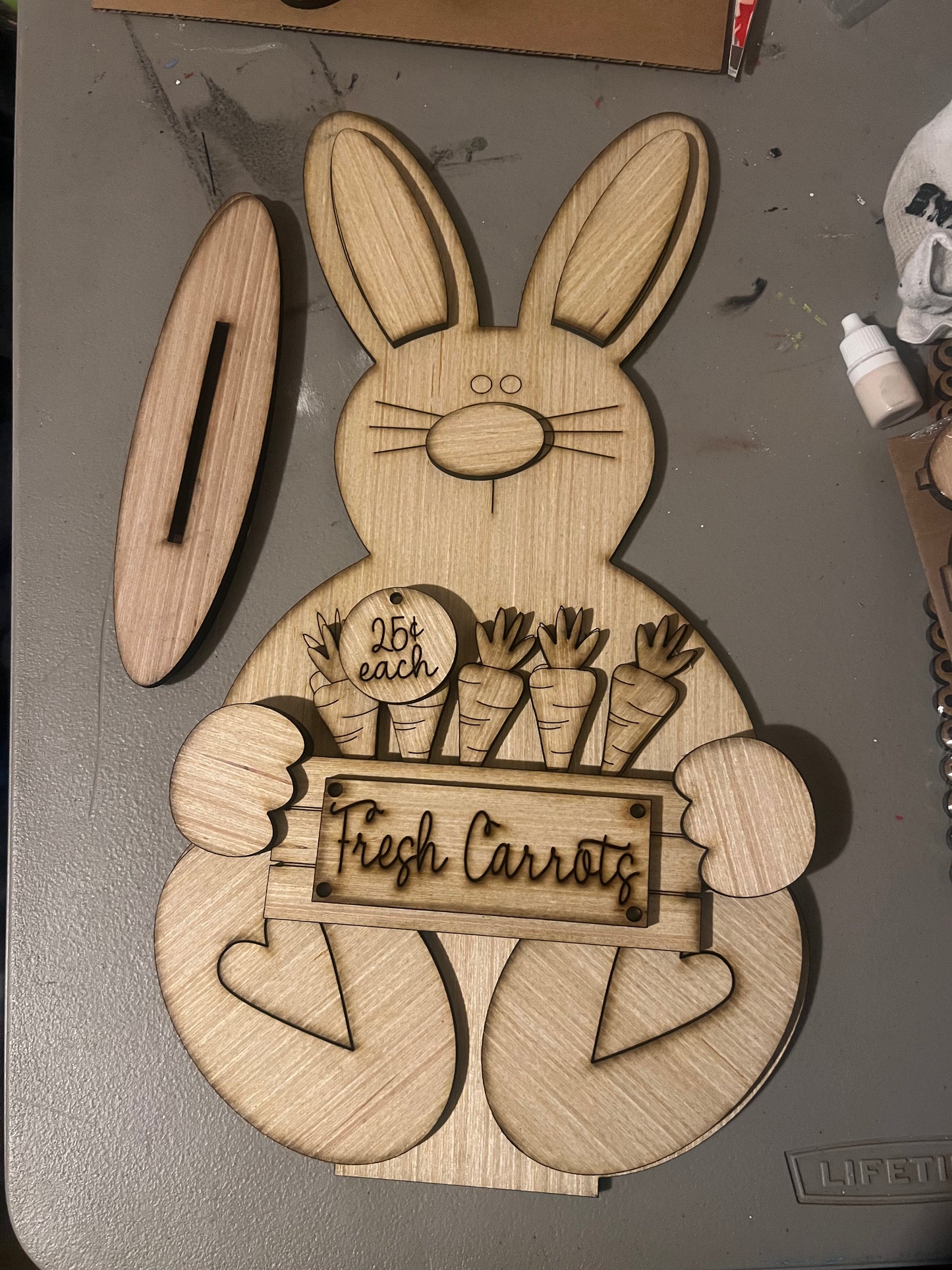 Fresh Carrots Easter Bunny Paint Kit