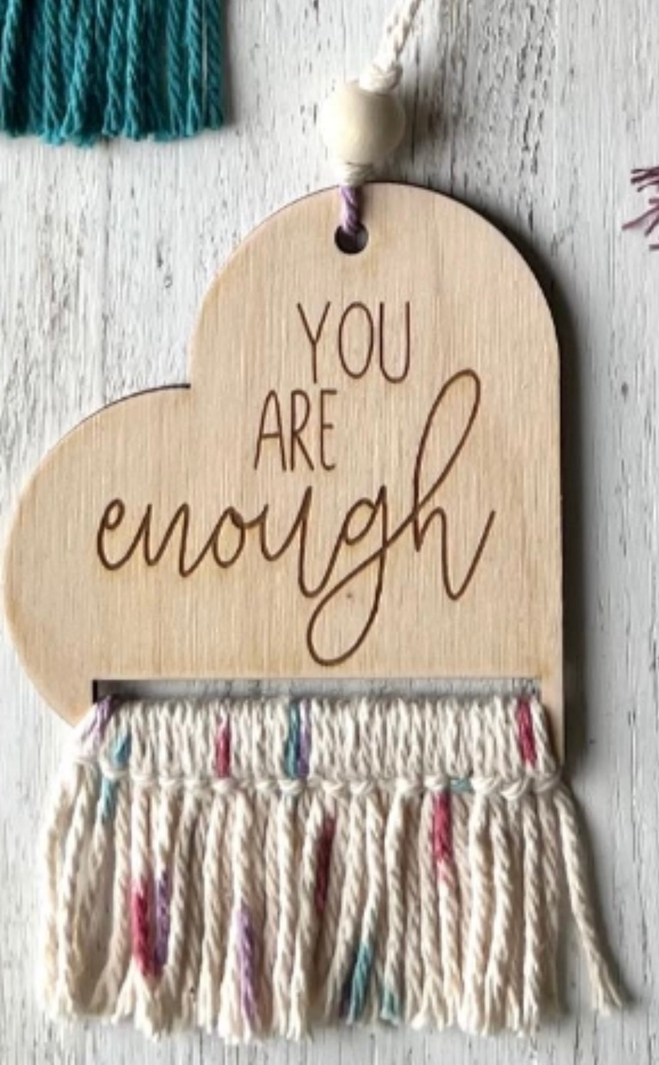You are enough car charms