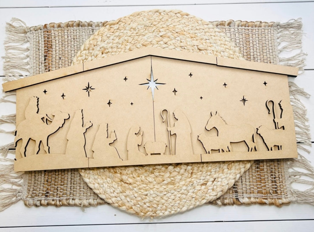 Nativity scene sign paint kit