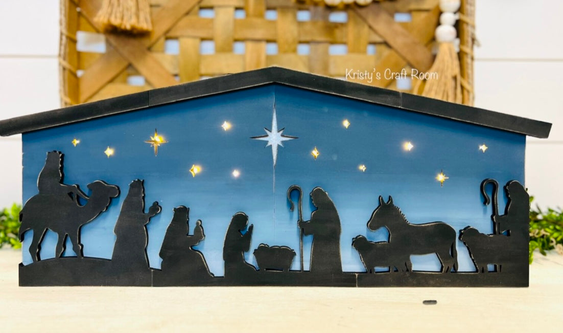 Nativity scene sign paint kit