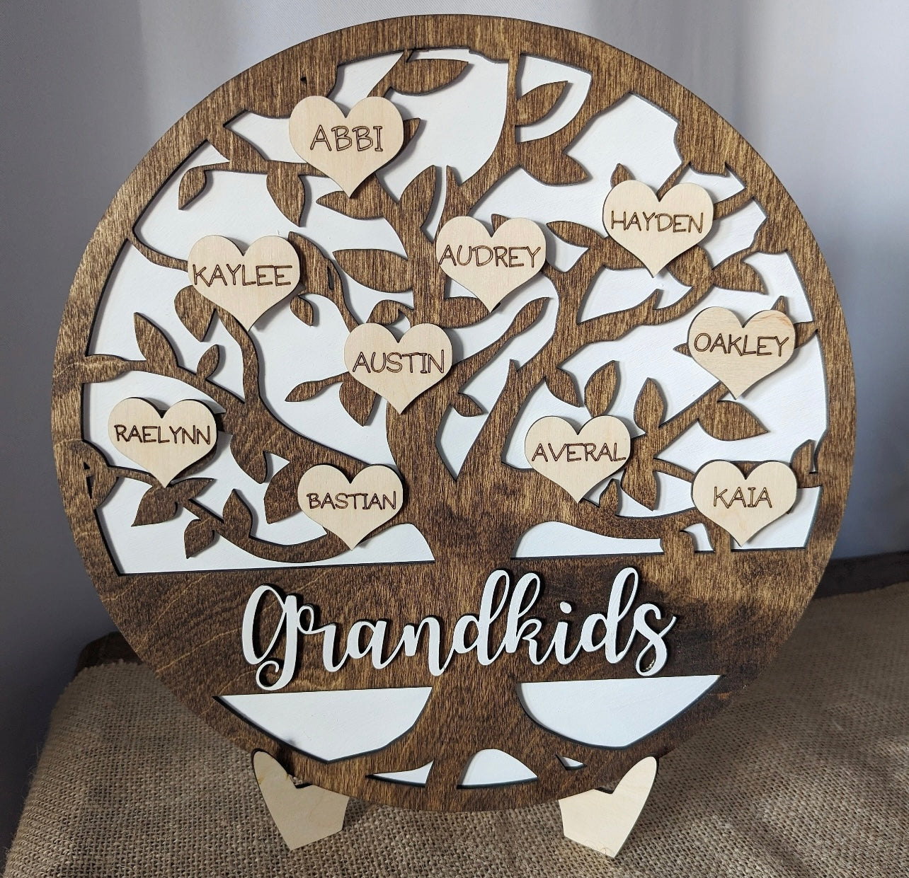 Round Family Tree sign