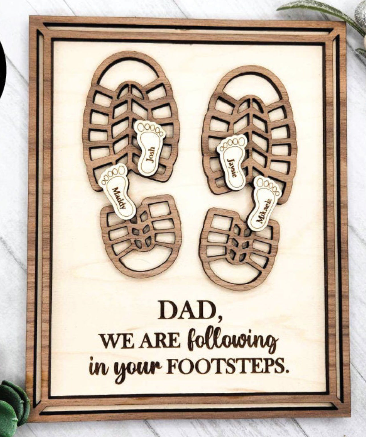 Dad we are following in your footsteps frame