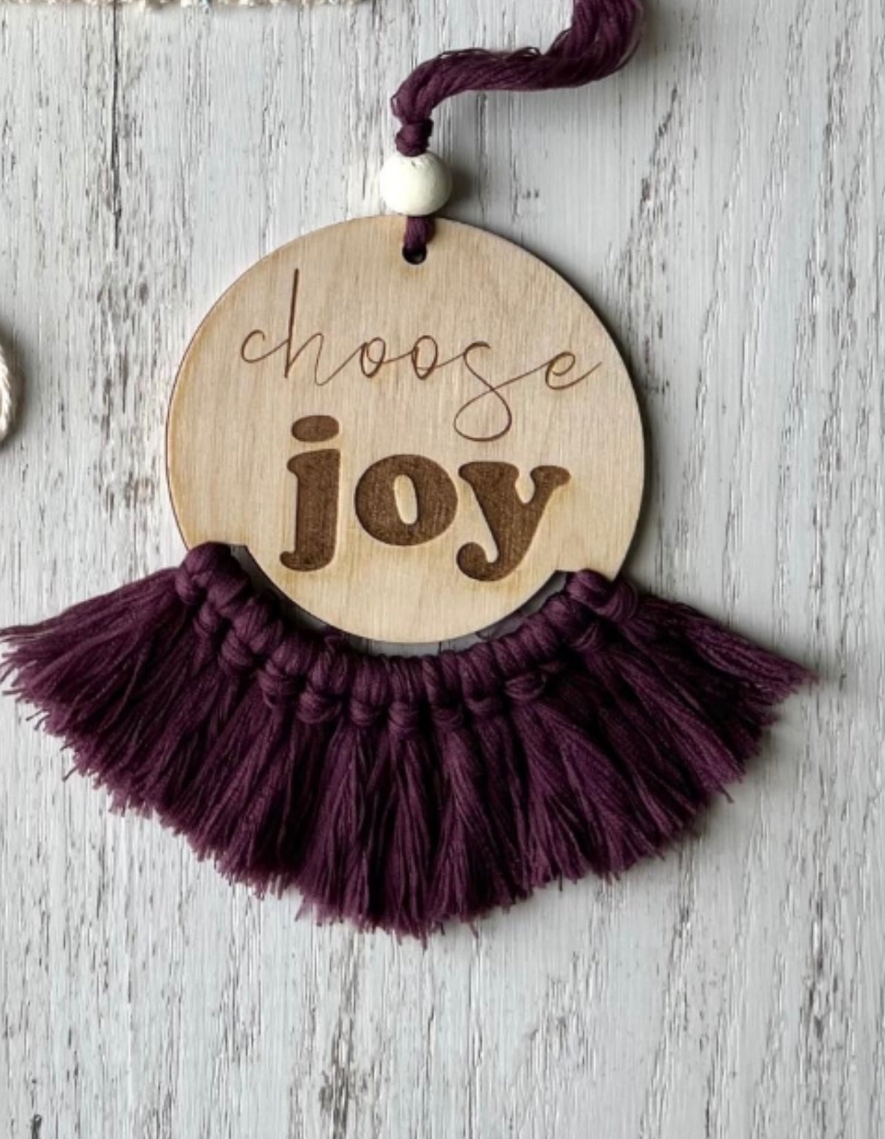 Choose Joy car charm