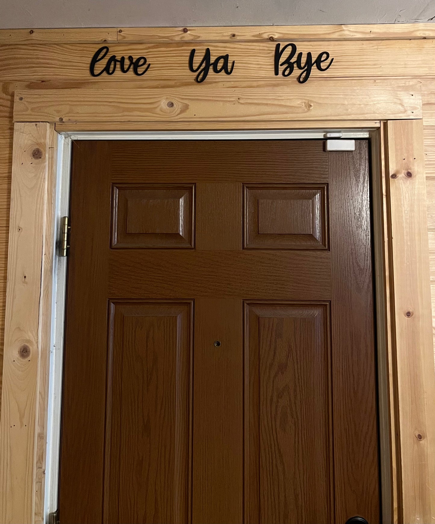 Love ya bye wood letters