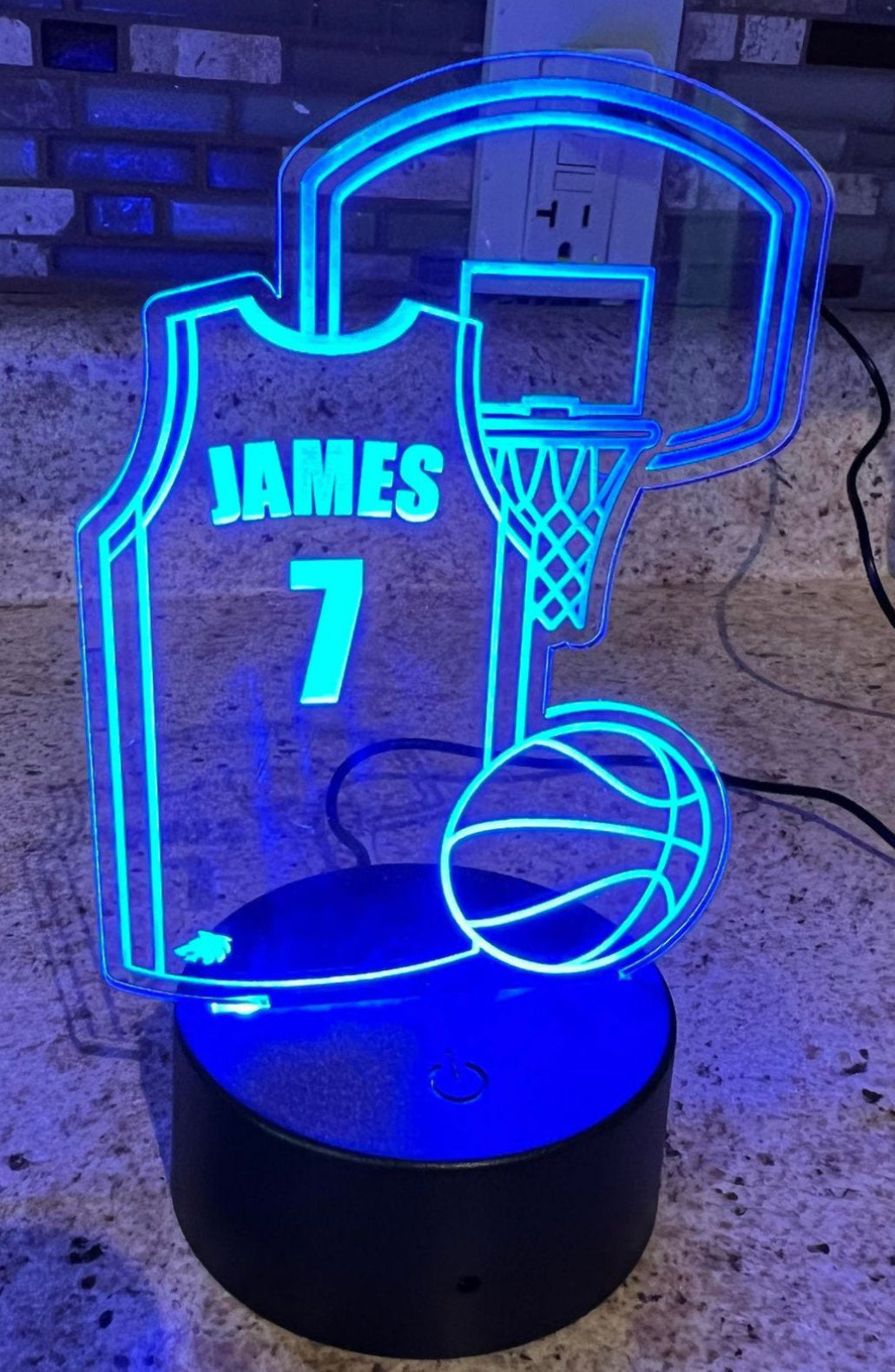 Light Base with Basketball theme design