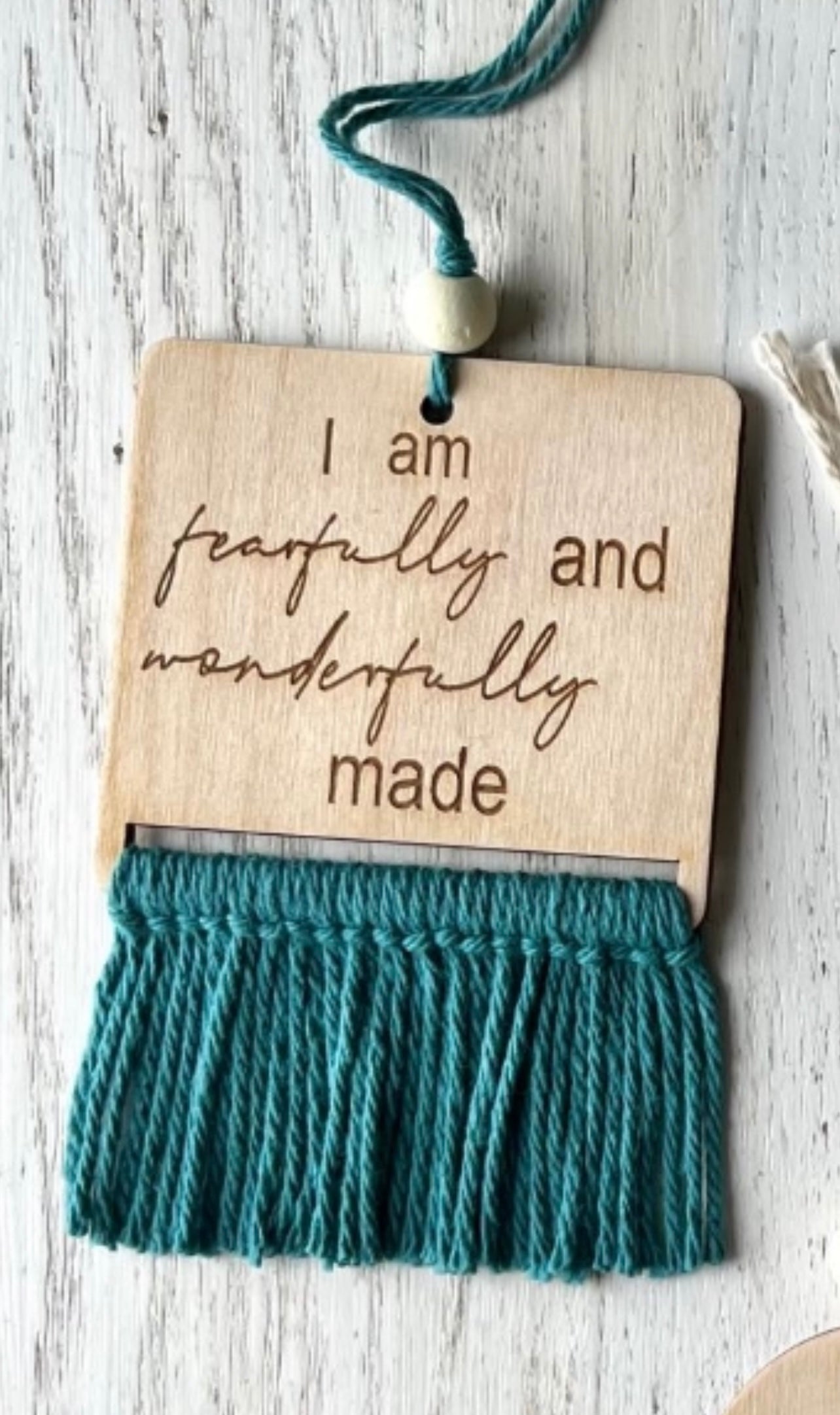 I am fearfully and wonderfully made car charms