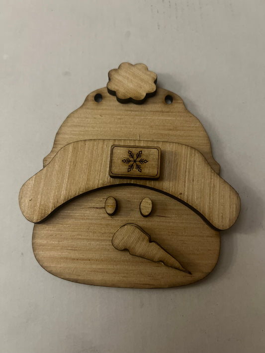 Snowman ornament DIY kit