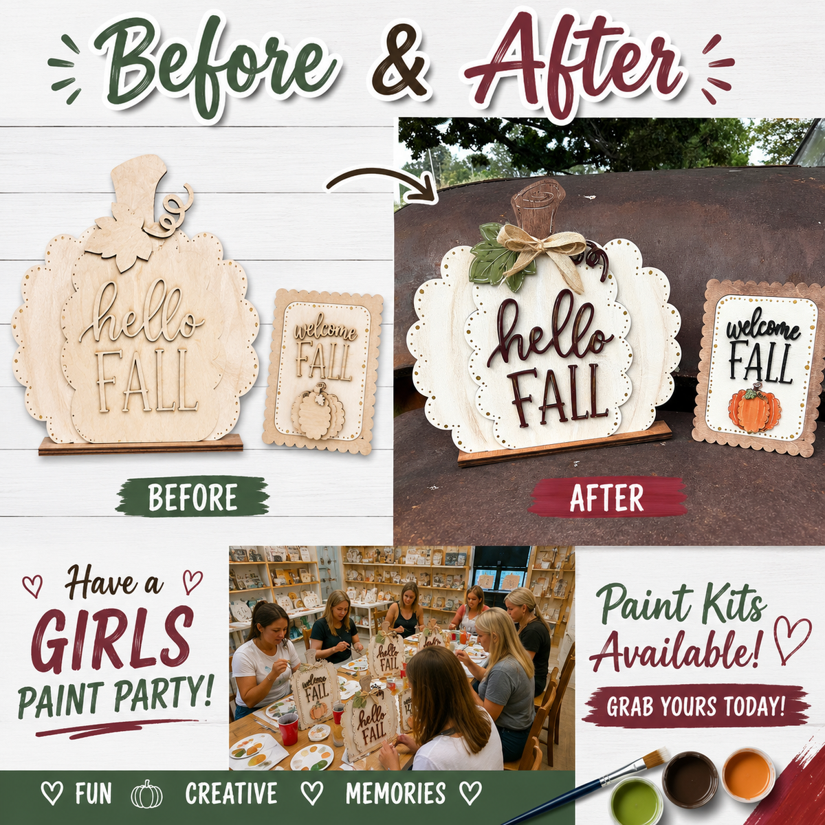 DIY Hello Fall Pumpkin Shelf sitter