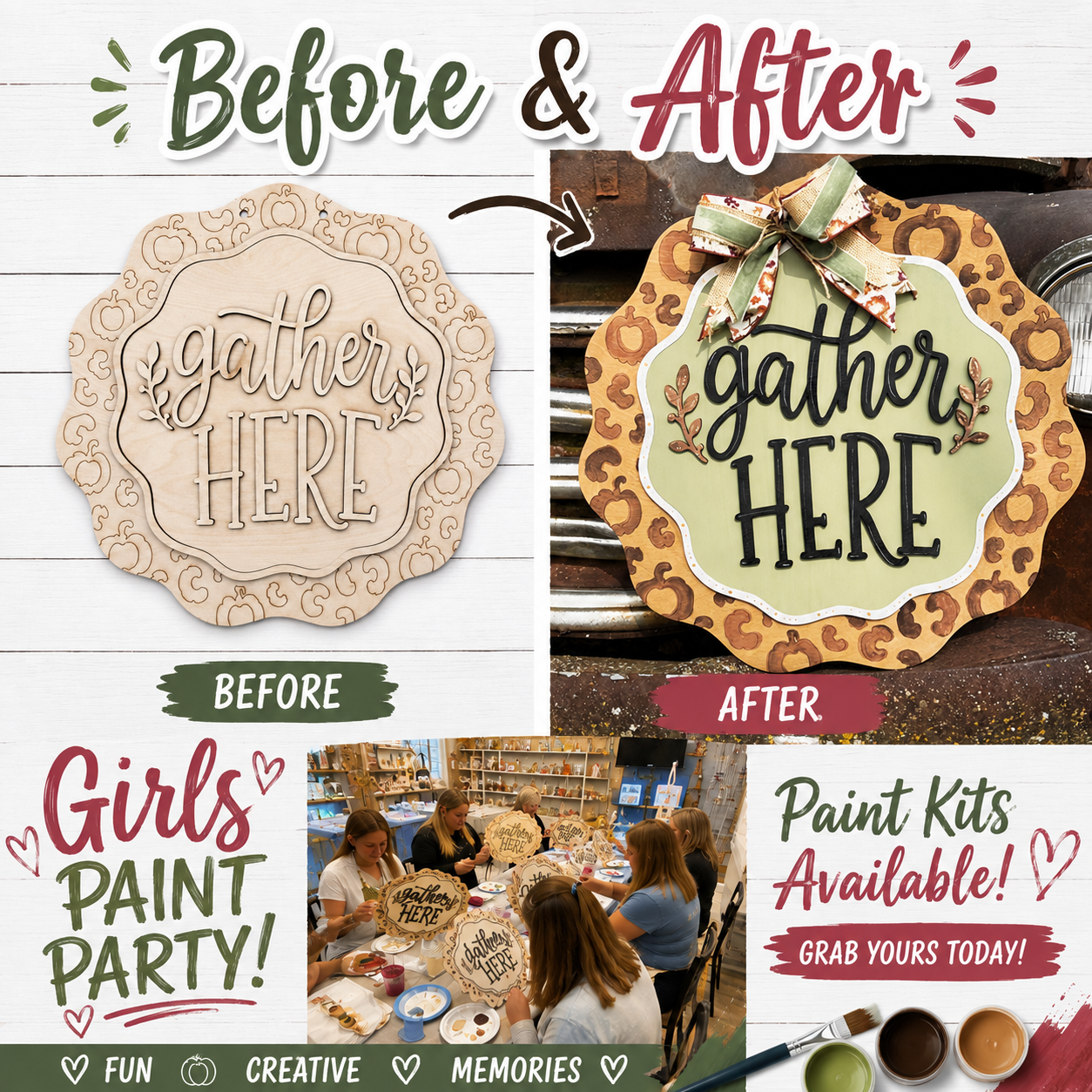 Gather here fall sign