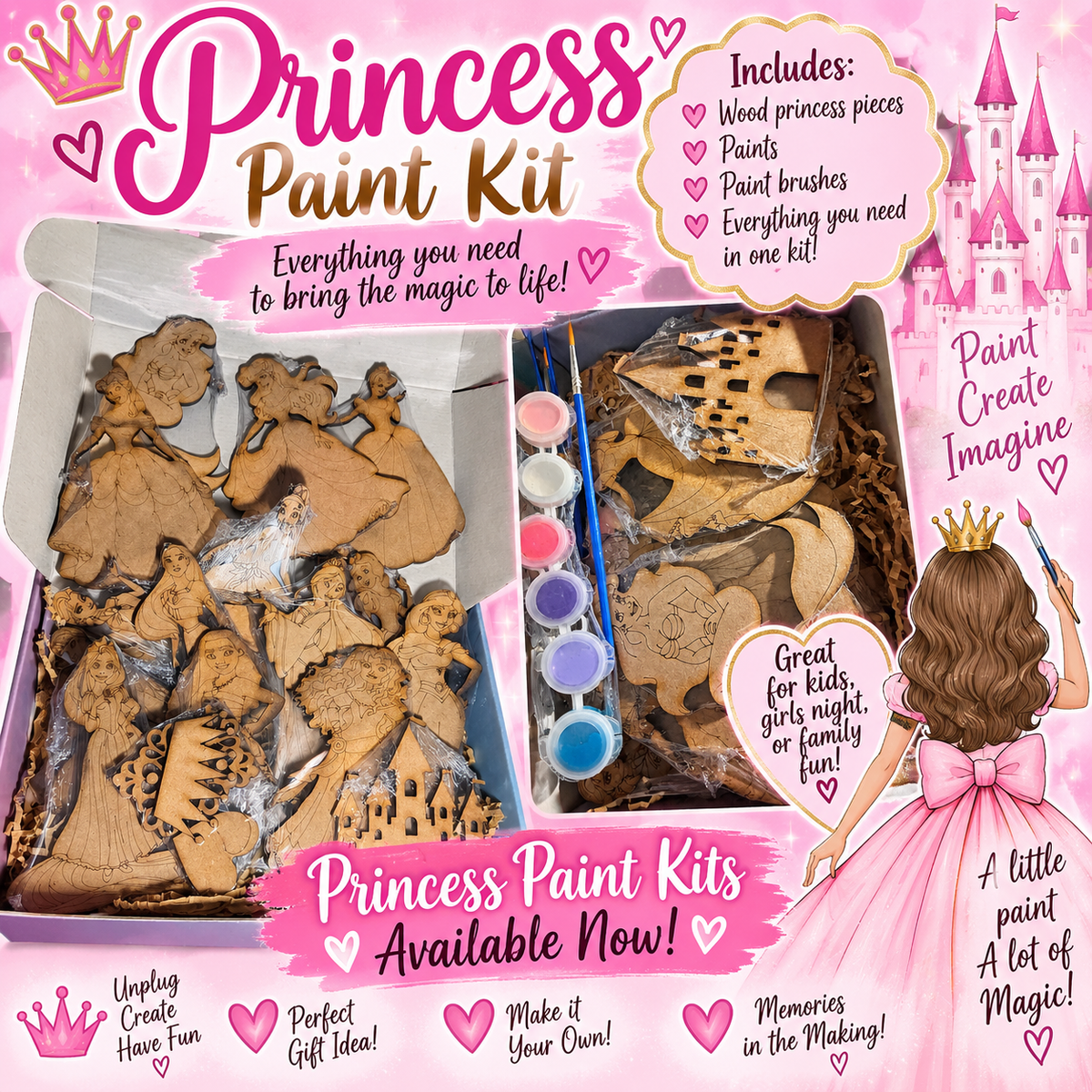 Princess paint kit DIY