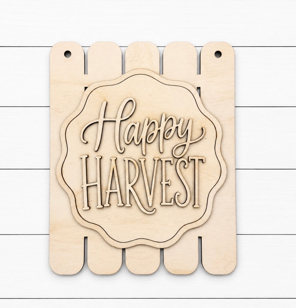 DIY Happy Harvest sign