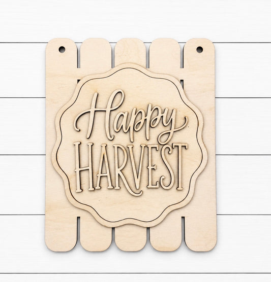 DIY Happy Harvest sign