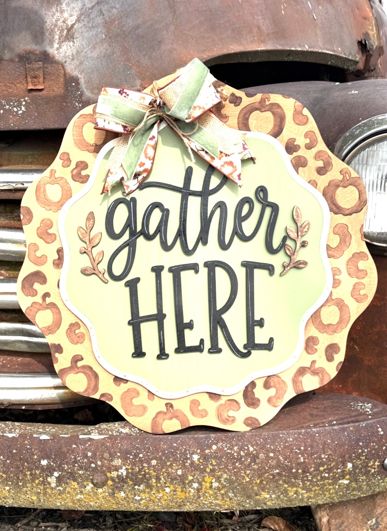 Gather here fall sign