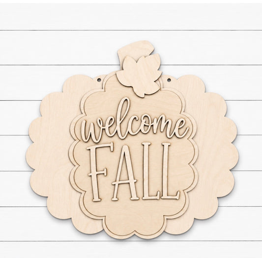 DIY Welcome Fall Pumpkin