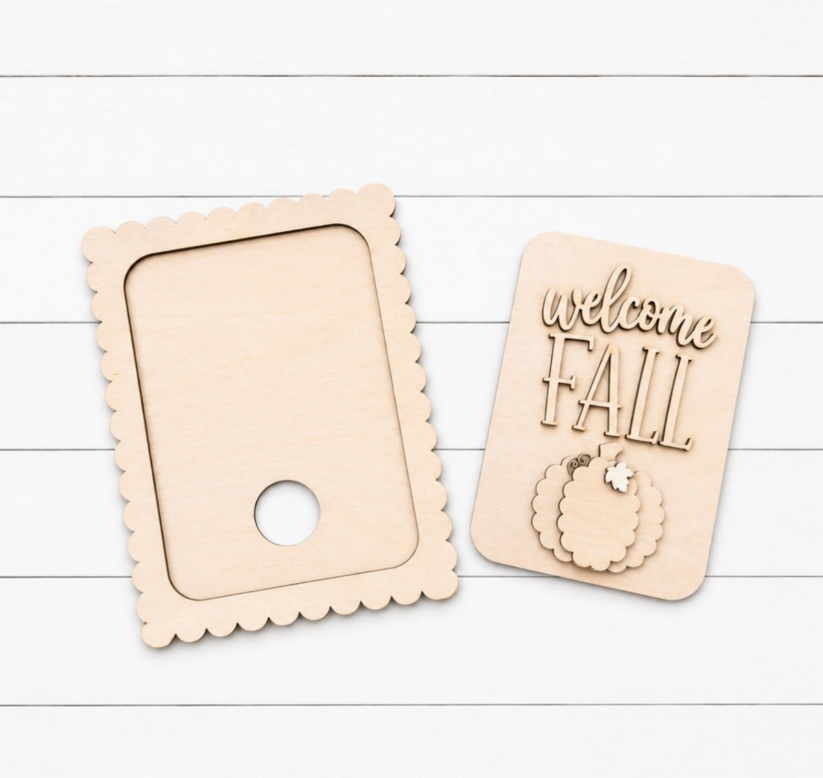 DIY Welcome Fall interchangeable sign